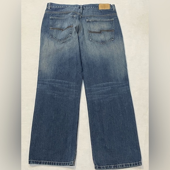 Vintage Y2K LL Cool J Distressed Relaxed Fit Straight Leg Jeans Size 34x32 - Picture 3 of 4